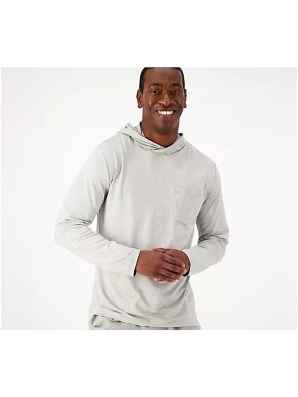 Zuda Hooded Pullover Size 4XL Z Cool Jersey Long Sleeve Active Cool Grey Active